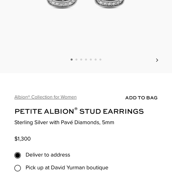David Yurman Petite Albion Stud Earrings - Picture 8 of 9